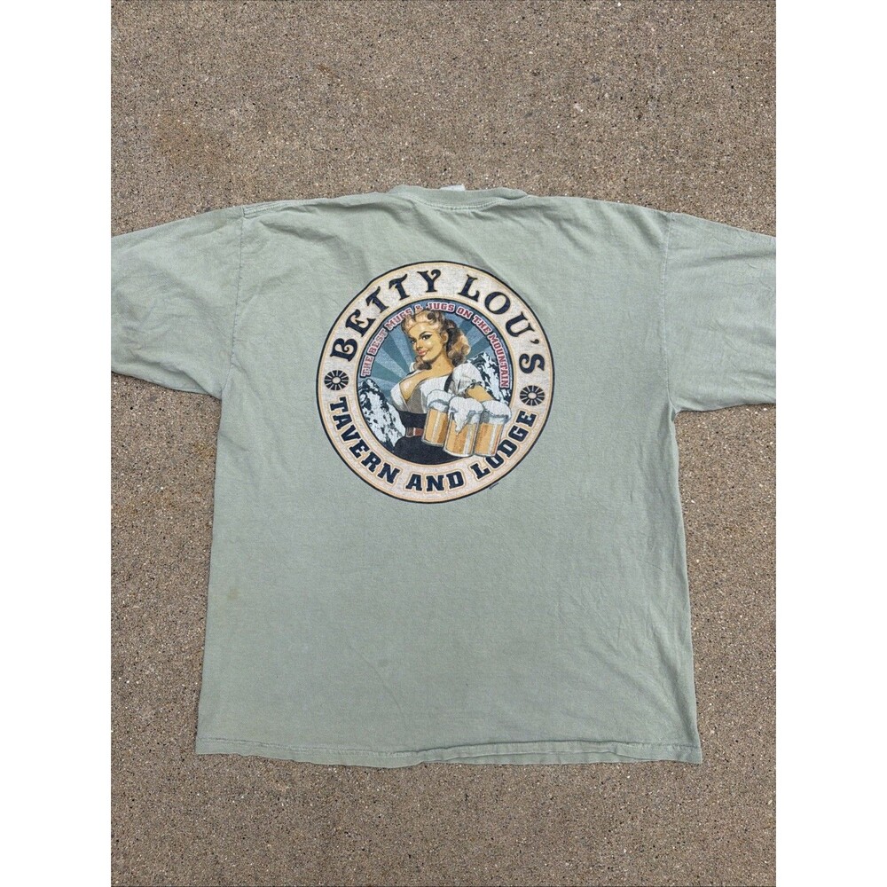 Vintage Gildan Betty Lou’s Tavern & Lounge Purgatory Colorado Green XL Shirt